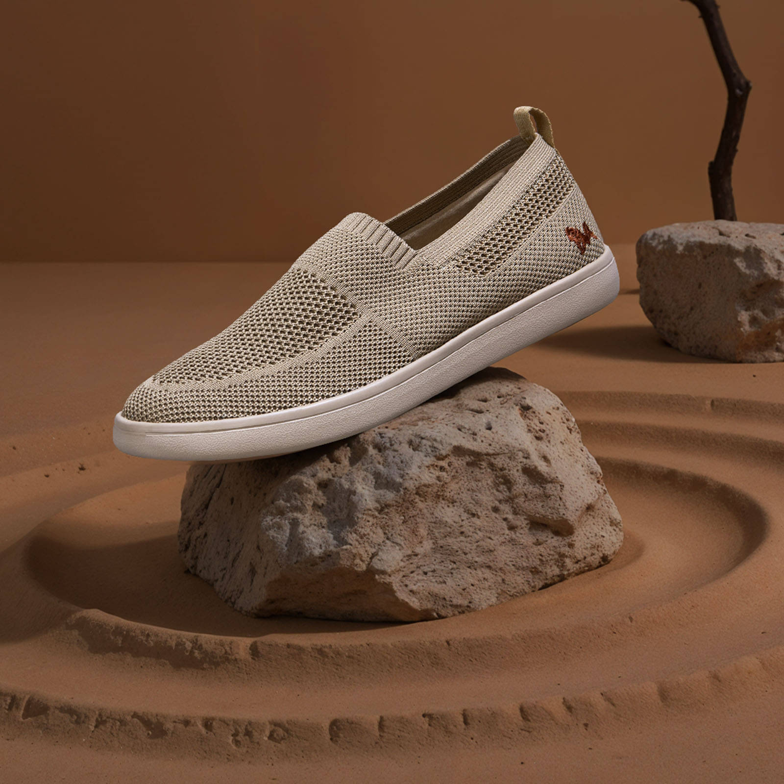     			Neemans Beige Men's Slip-on Shoes