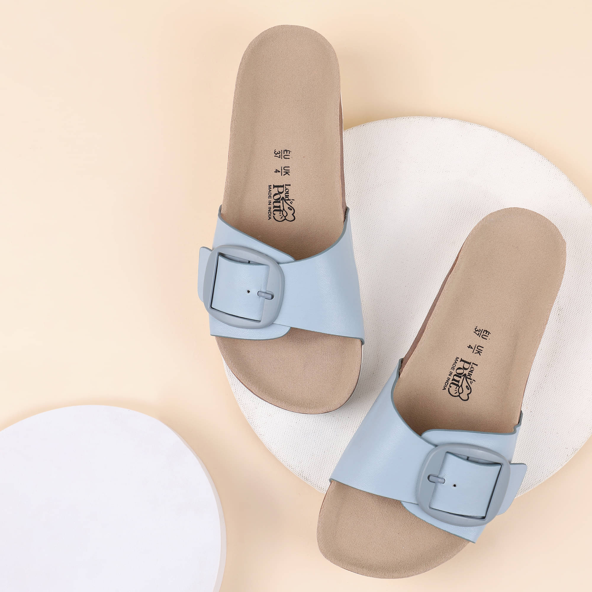     			OZZOH Blue Women's Flats