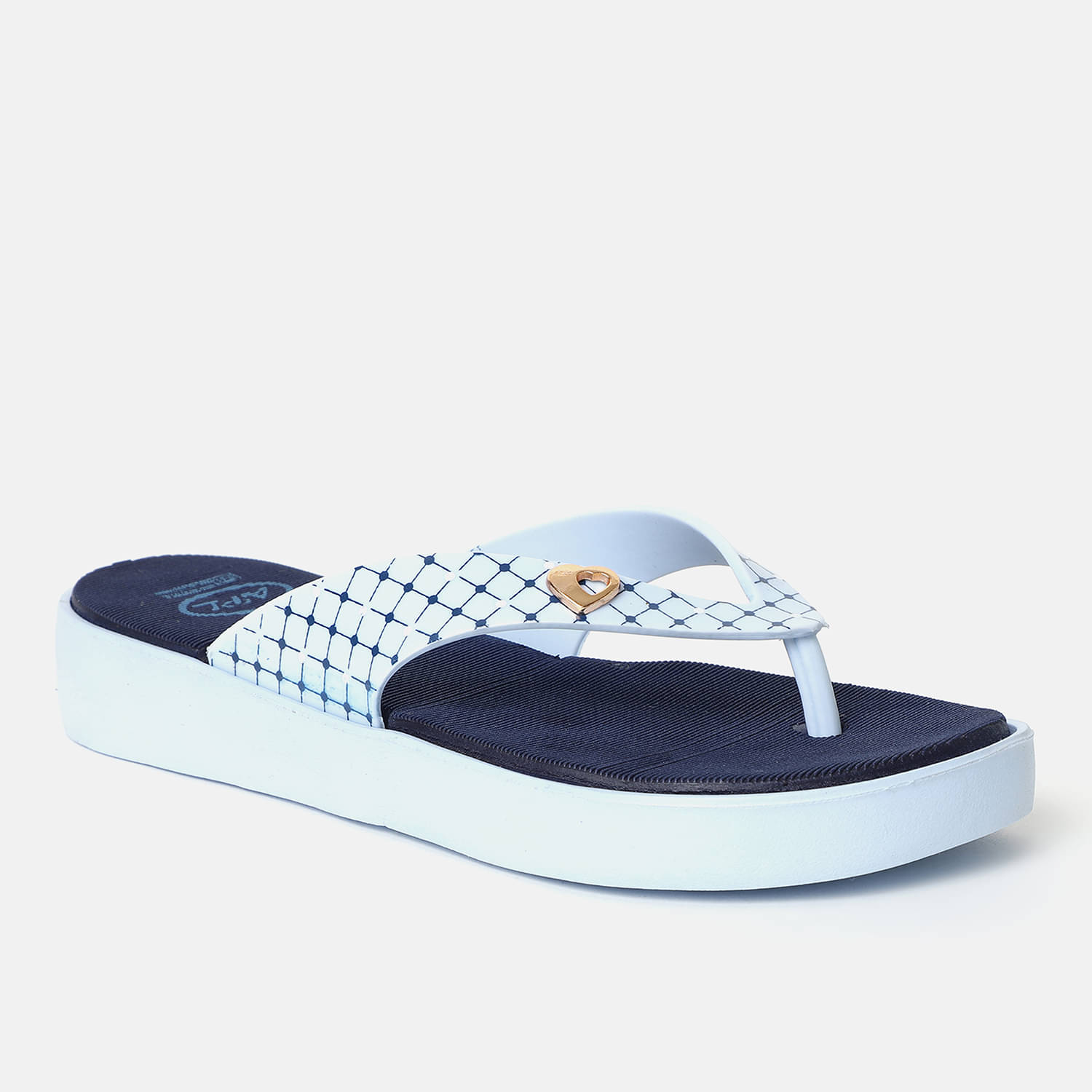     			OZZOH Blue Women's Slipper