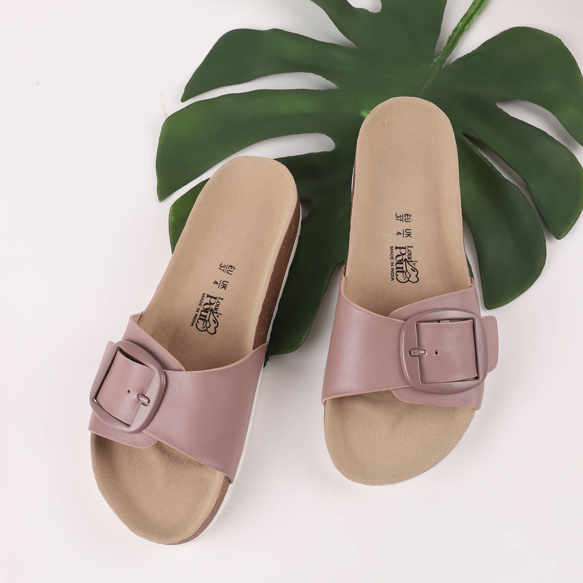     			OZZOH Rose Gold Women's Flats