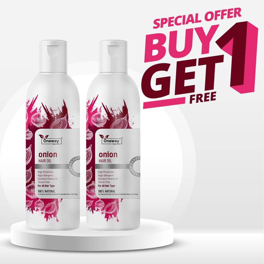     			Oneway Happiness Hair Growth Onion Oil 200 ml ( Pack of 2 )