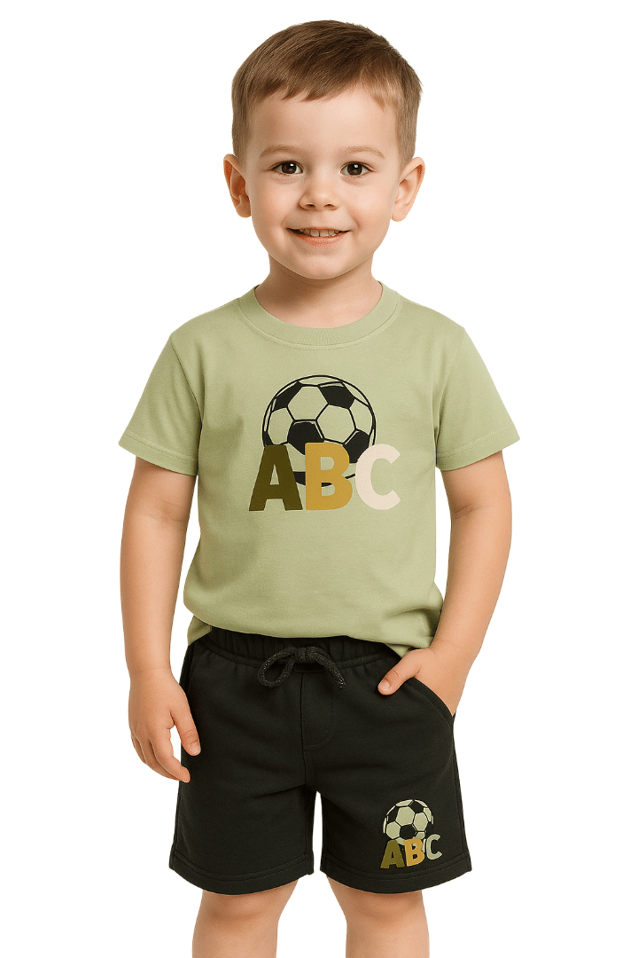     			RBF84 Pack of 1 Baby Boys Cotton T-Shirt & Shorts Set ( Green )