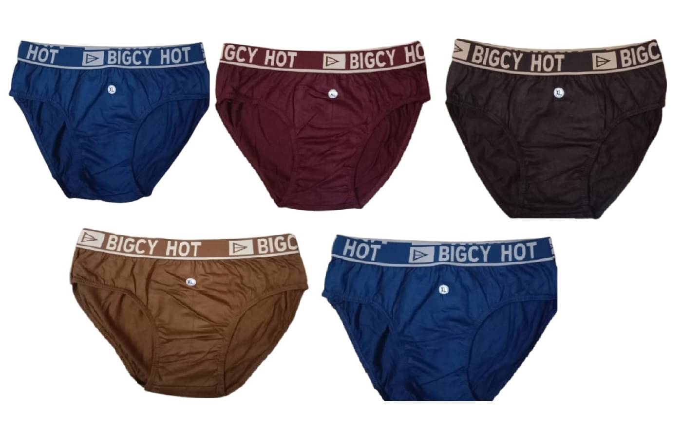 SONME ENTERPRISES Pack of 5 Cotton Briefs For Men's ( Multicolor ) SONME ENTERPRISES Pack of 5 Cotton Briefs For Men's ( Multicolor )