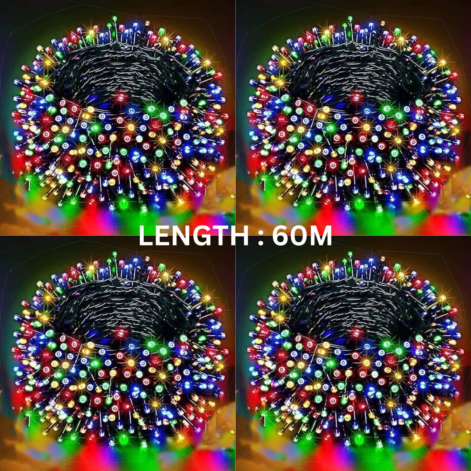     			SPARKWORLD Multicolor 60M String Light ( Pack of 4 )