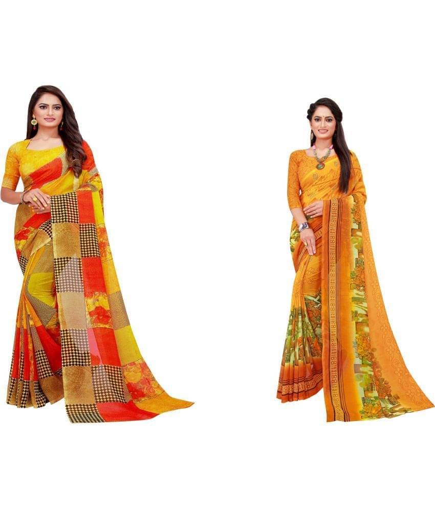 Saadhvi Cotton Silk Applique Regular Saree With Unstitched Blouse Piece ( Yellow ) Saadhvi Cotton Silk Applique Regular Saree With Unstitched Blouse Piece ( Yellow )