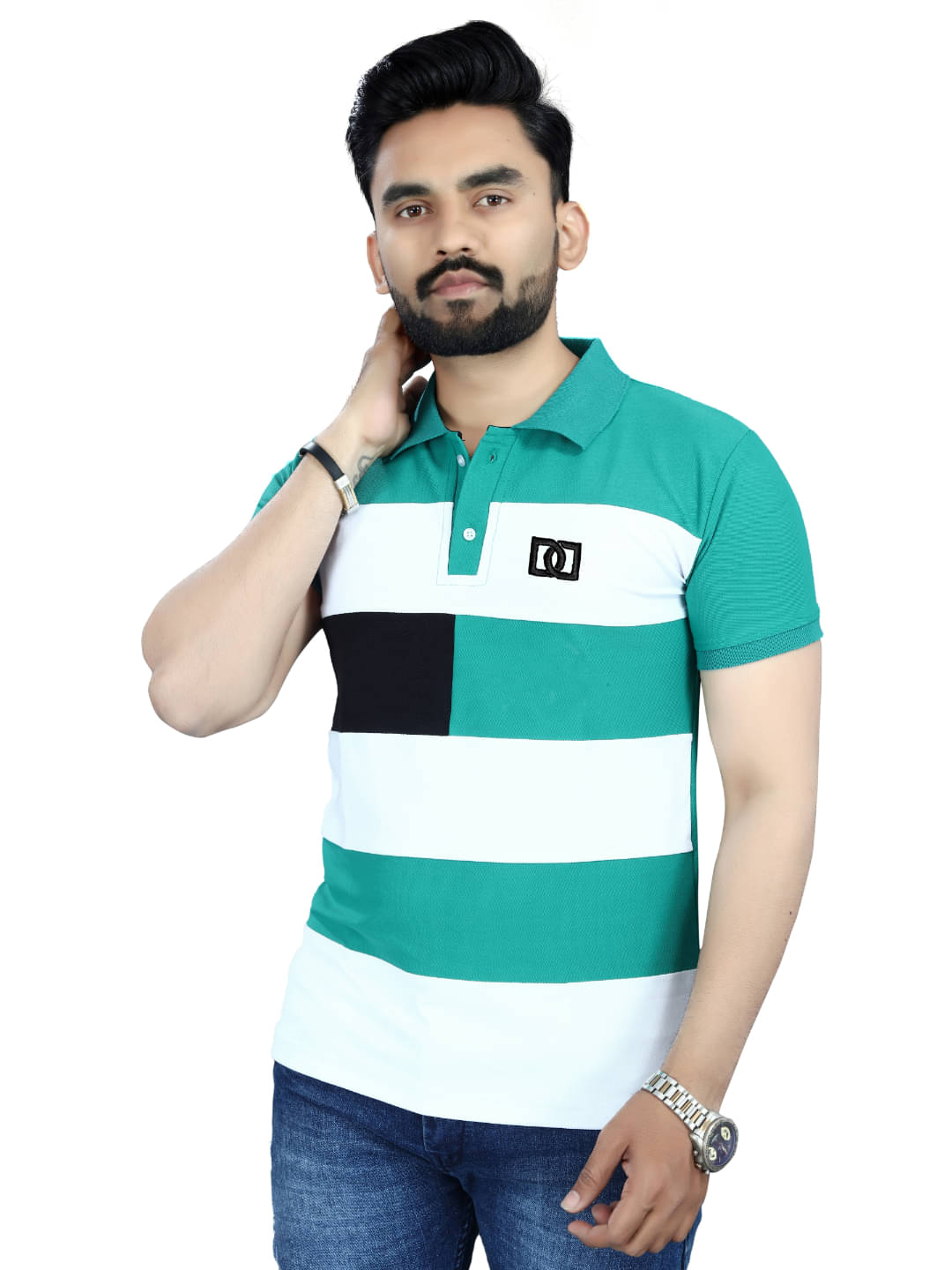 Shree Sai Enterprise Men Cotton Regular Fit Solid Polo T Shirt ( Dark Green ) Shree Sai Enterprise Men Cotton Regular Fit Solid Polo T Shirt ( Dark Green )