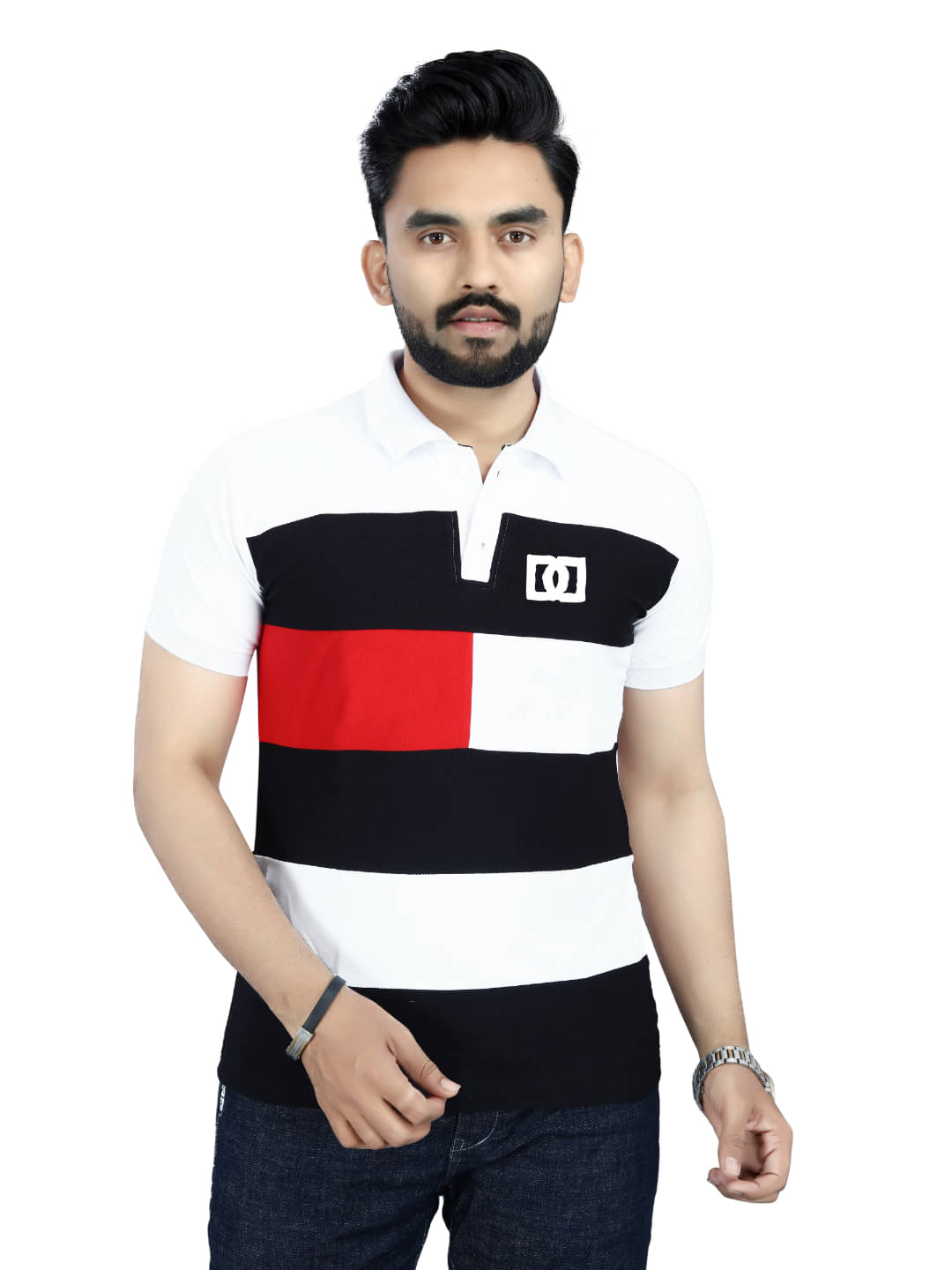 Shree Sai Enterprise Men Cotton Regular Fit Solid Polo T Shirt ( White ) Shree Sai Enterprise Men Cotton Regular Fit Solid Polo T Shirt ( White )