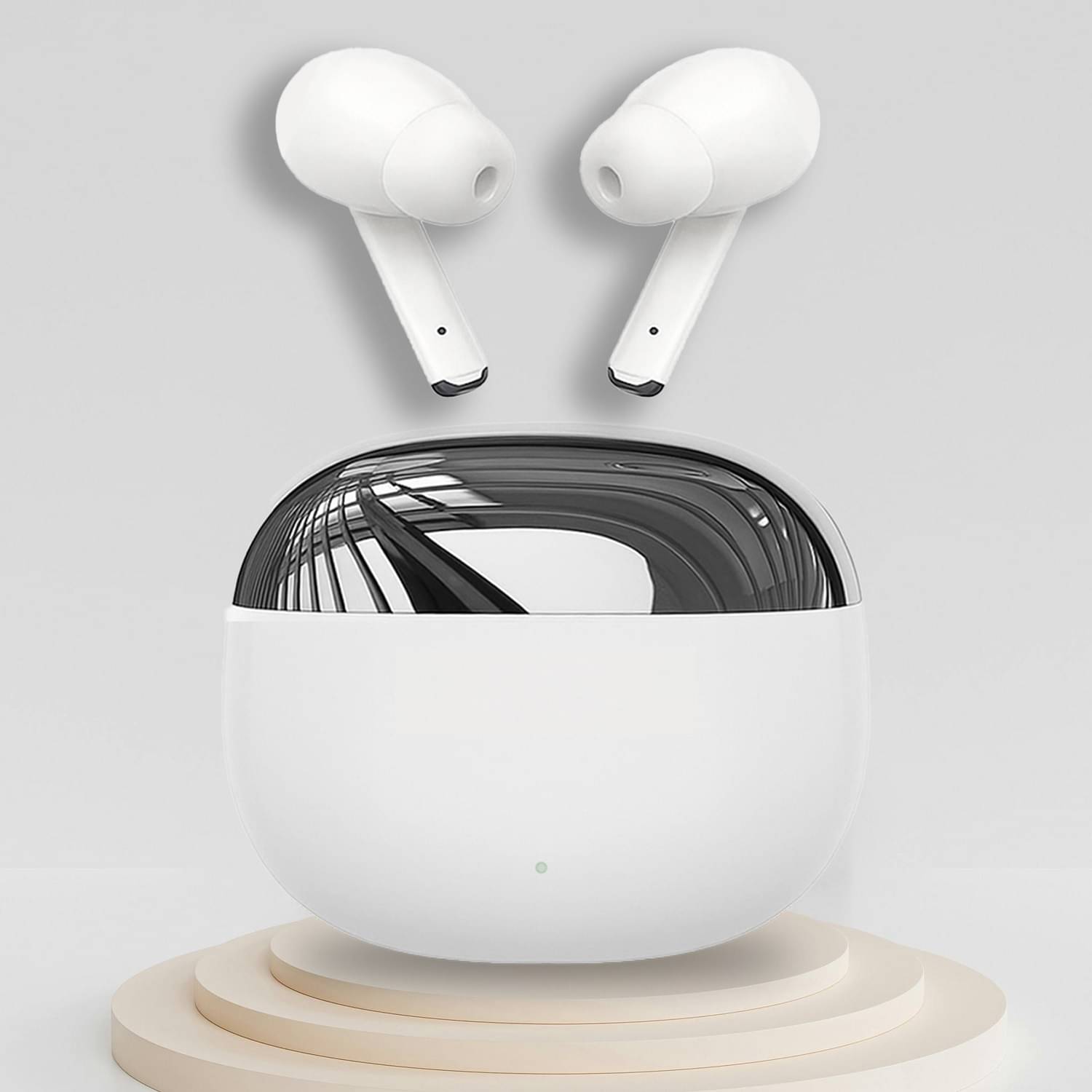 True Wireless Earbuds with Upto 48H Playtime & Deep Bass | Type-C Fast Charging (White) True Wireless Earbuds with Upto 48H Playtime & Deep Bass | Type-C Fast Charging (White)
