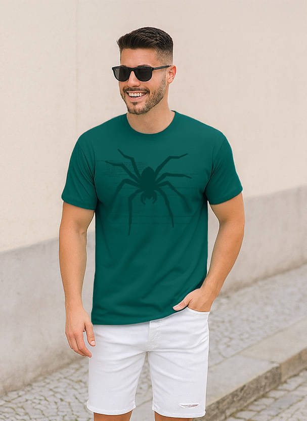 Veirdo Men Cotton Regular Fit Printed T-Shirt ( Green )     			Veirdo Men Cotton Regular Fit Printed T-Shirt ( Green )