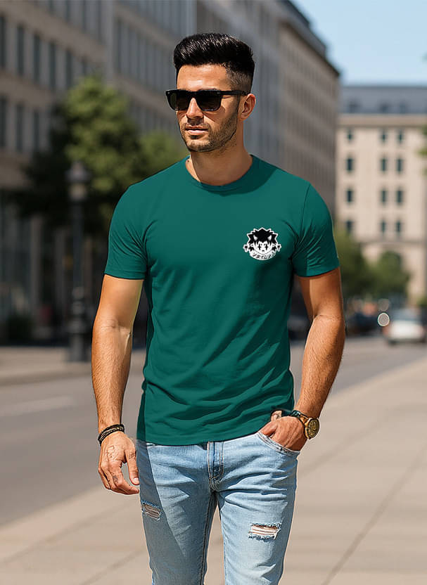 Veirdo Men Cotton Regular Fit Printed T-Shirt ( Green ) Veirdo Men Cotton Regular Fit Printed T-Shirt ( Green )