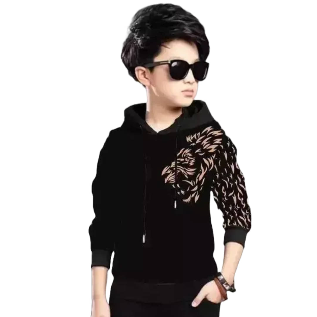     			Volex Pack of 1 Boys & Girls Cotton T-Shirt ( Black )