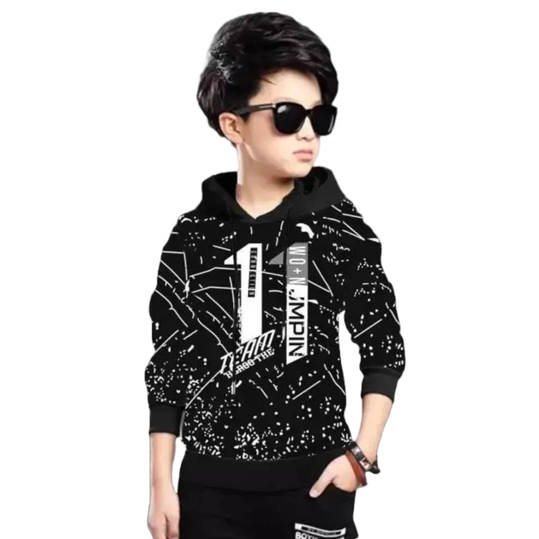     			Volex Pack of 1 Boys & Girls Cotton T-Shirt ( Black )