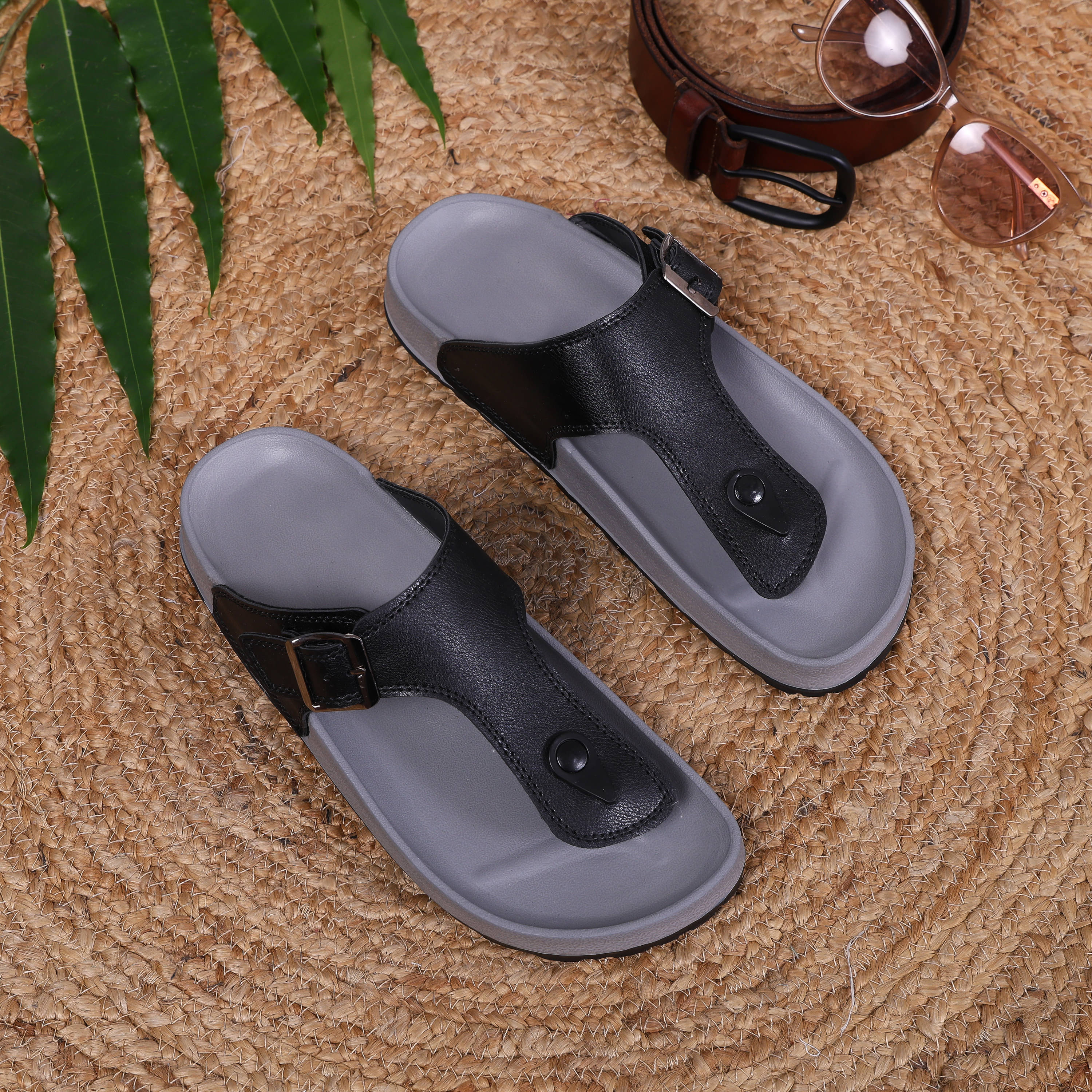     			Z Grey Melange Men's Slide Flip Flop