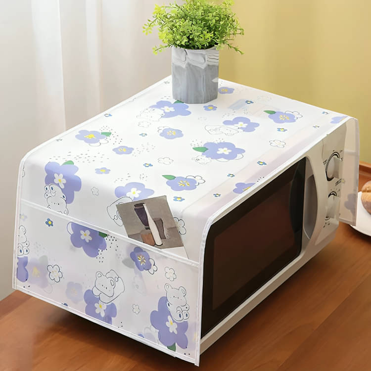     			dust n shine Single Polyester Assorted Microwave Oven Cover -
