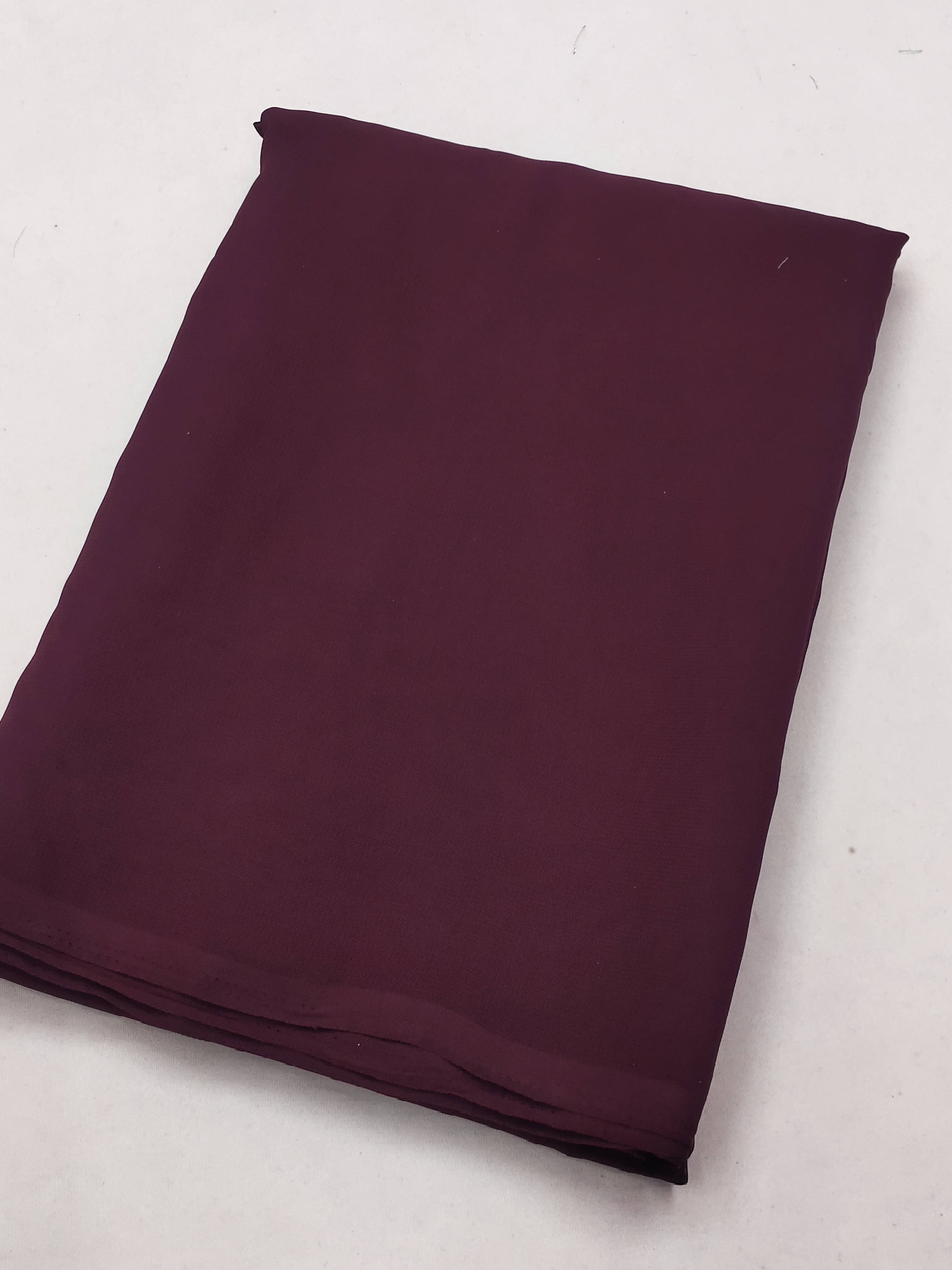 ANAND SAREES Georgette Dyed Kasavu Saree With Unstitched Blouse Piece ( Brown ) ANAND SAREES Georgette Dyed Kasavu Saree With Unstitched Blouse Piece ( Brown )