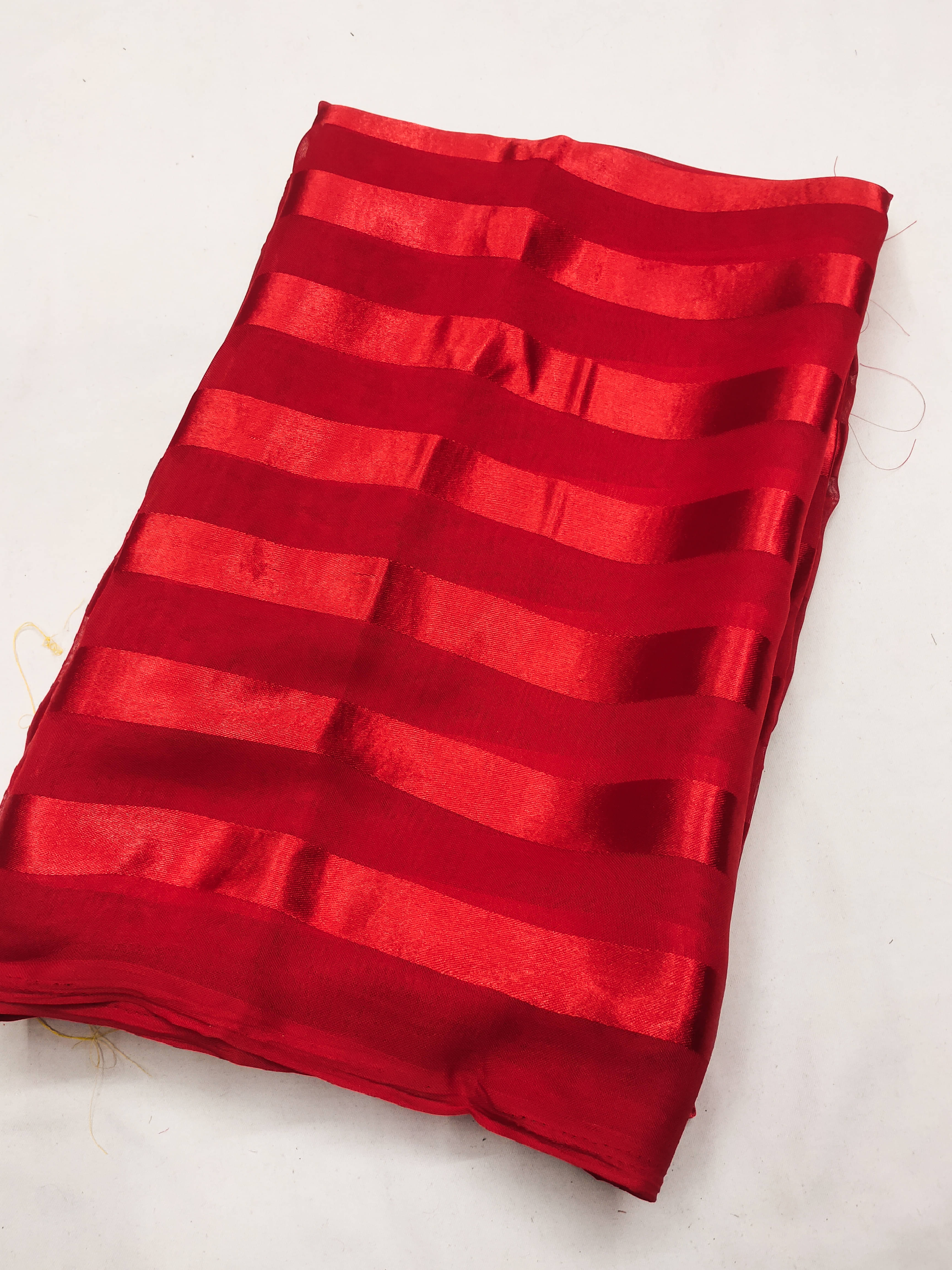 ANAND SAREES Satin Embellished Kasavu Saree With Unstitched Blouse Piece ( Red ) ANAND SAREES Satin Embellished Kasavu Saree With Unstitched Blouse Piece ( Red )