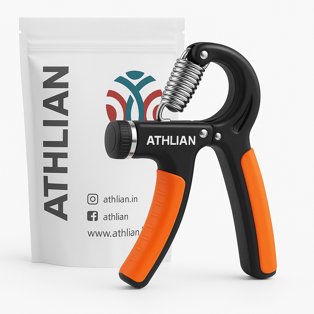 Athlian Hand Gripper-Best Hand Exerciser Grip Strengthener Adjustable Hand Grip/Fitness Grip (Orange) Athlian Hand Gripper-Best Hand Exerciser Grip Strengthener Adjustable Hand Grip/Fitness Grip (Orange)