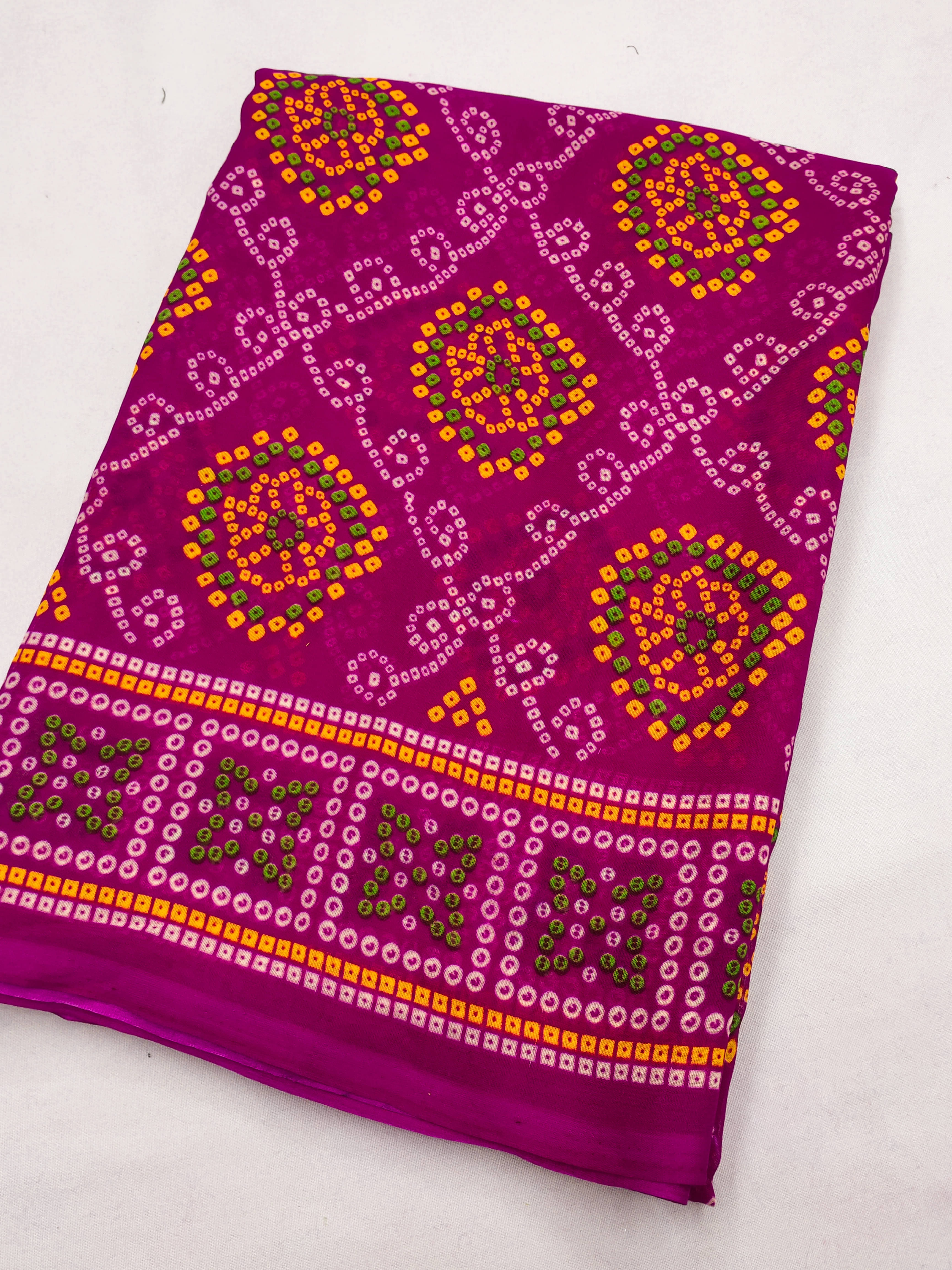 Kashvi Sarees Georgette Printed Chanderi saree With Unstitched Blouse Piece ( Pink ) Kashvi Sarees Georgette Printed Chanderi saree With Unstitched Blouse Piece ( Pink )