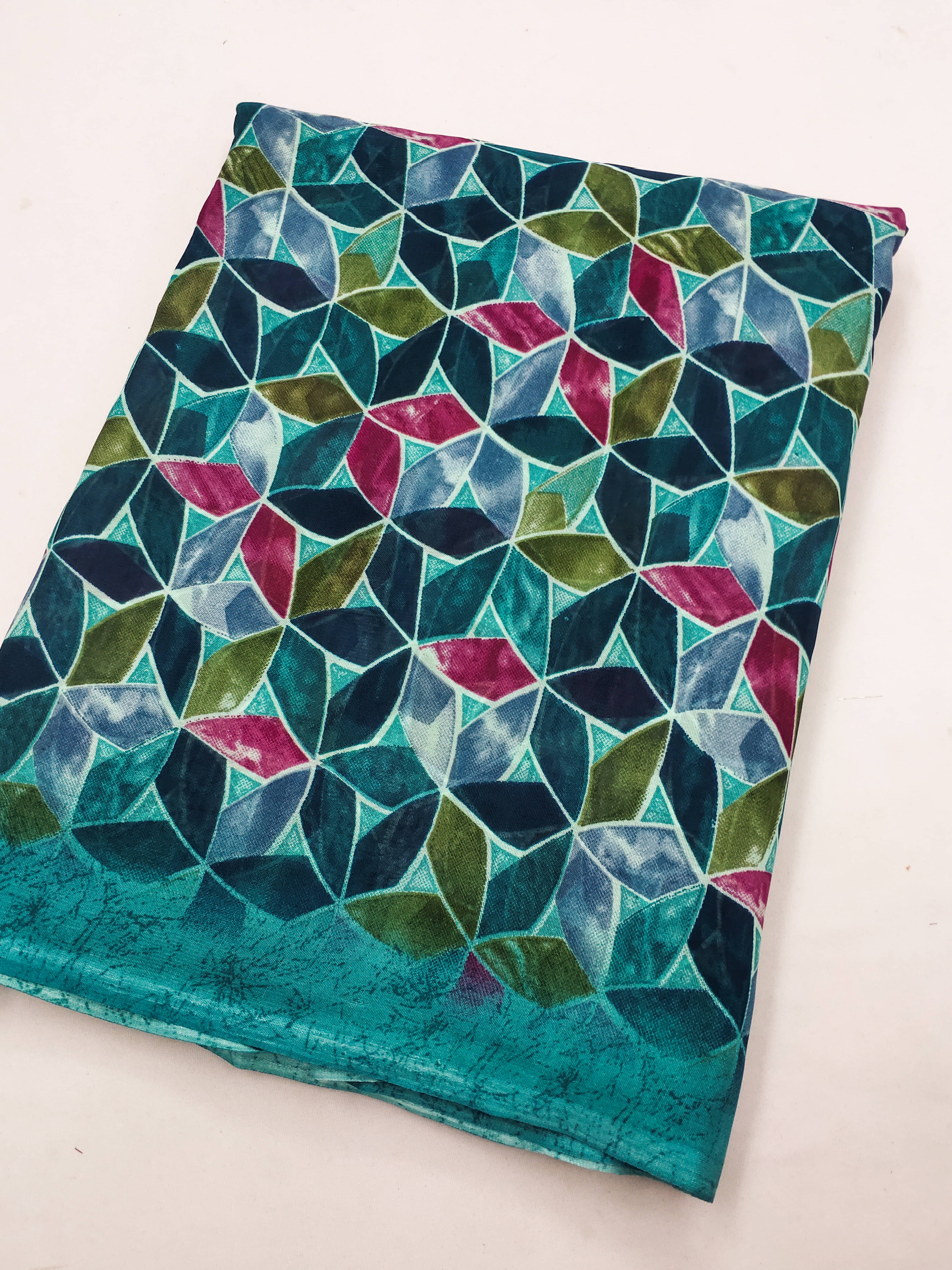 Kashvi Sarees Georgette Printed Chanderi saree With Unstitched Blouse Piece ( Green ) Kashvi Sarees Georgette Printed Chanderi saree With Unstitched Blouse Piece ( Green )