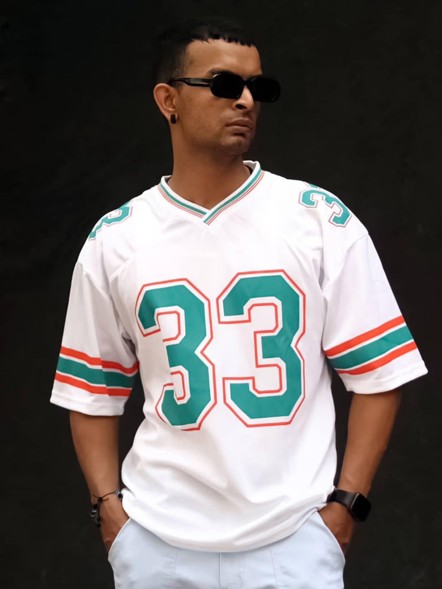     			Maniac Men Polyester Regular Fit Printed T-Shirt ( White )