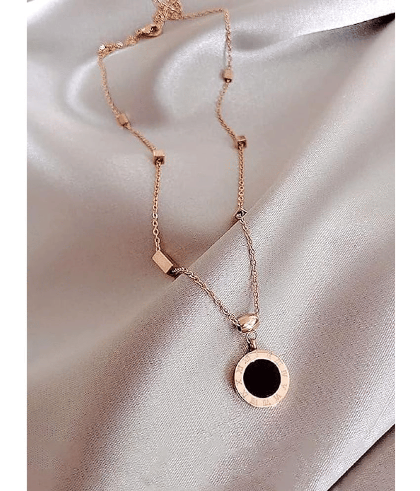 PUJVI Golden Pendant ( Pack of 1 )
