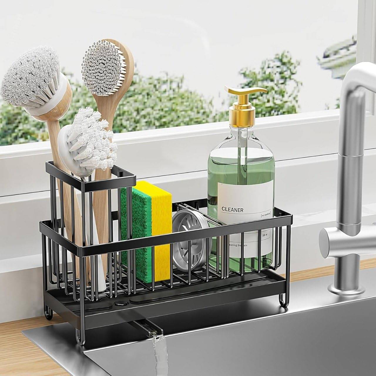     			RAMDEV ENTERPRISE Black Metal Dish Drainers ( Pack of 1 )