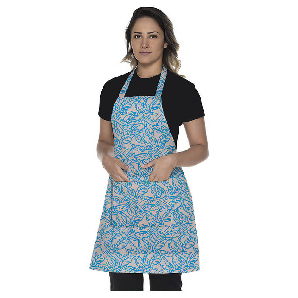     			RSP COTTON WORLD Cotton Printed Kitchen Apron with 2 Center Pocket ( Pack of 1 )