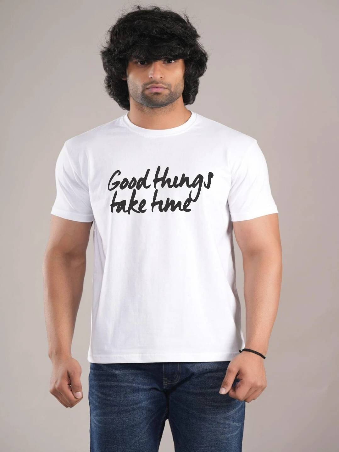 hesha Men Cotton Regular Fit Printed T-Shirt ( White ) hesha Men Cotton Regular Fit Printed T-Shirt ( White )