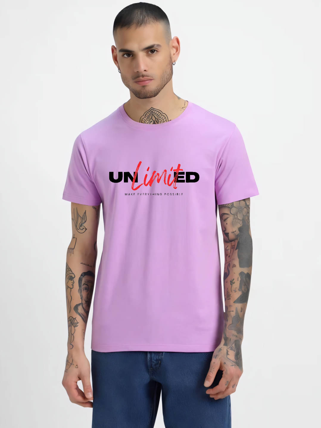 hesha Men Cotton Regular Fit Printed T-Shirt ( Purple ) hesha Men Cotton Regular Fit Printed T-Shirt ( Purple )
