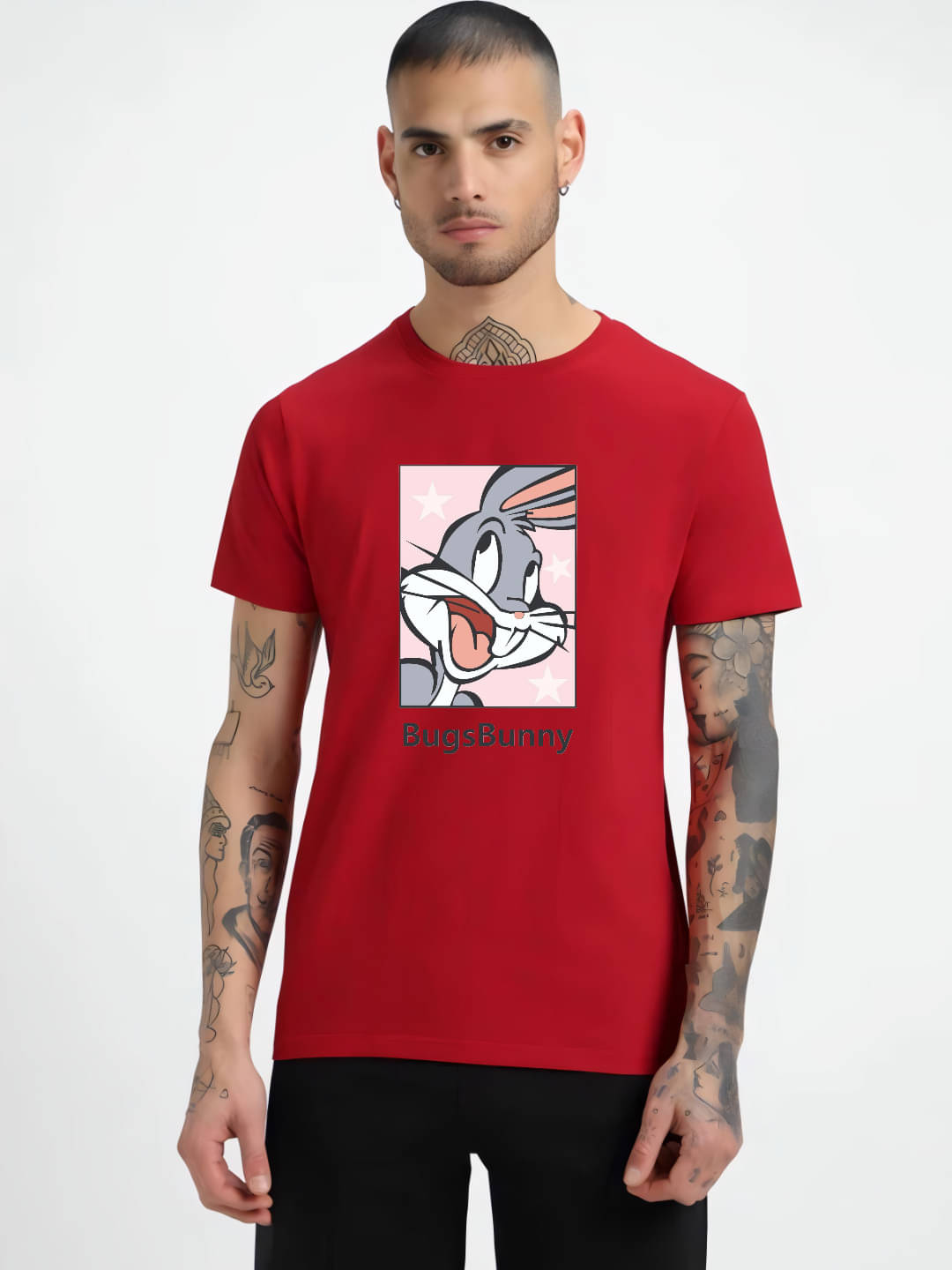 hesha Men Cotton Regular Fit Printed T-Shirt ( Red ) hesha Men Cotton Regular Fit Printed T-Shirt ( Red )