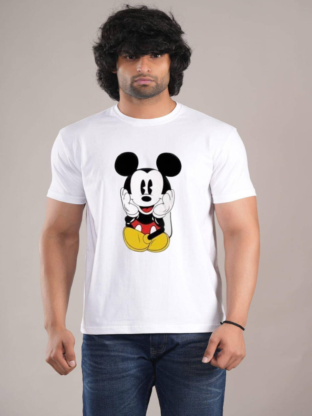 hesha Men Cotton Regular Fit Printed T-Shirt ( White ) hesha Men Cotton Regular Fit Printed T-Shirt ( White )