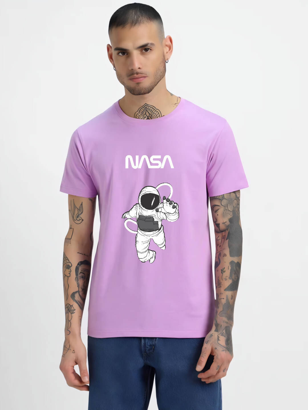hesha Men Cotton Regular Fit Printed T-Shirt ( Purple ) hesha Men Cotton Regular Fit Printed T-Shirt ( Purple )