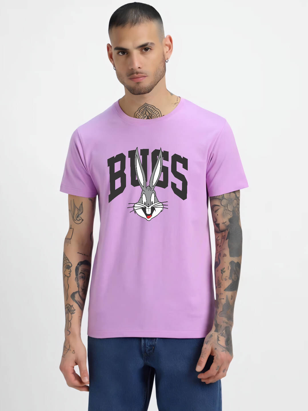 hesha Men Cotton Regular Fit Printed T-Shirt ( Purple ) hesha Men Cotton Regular Fit Printed T-Shirt ( Purple )