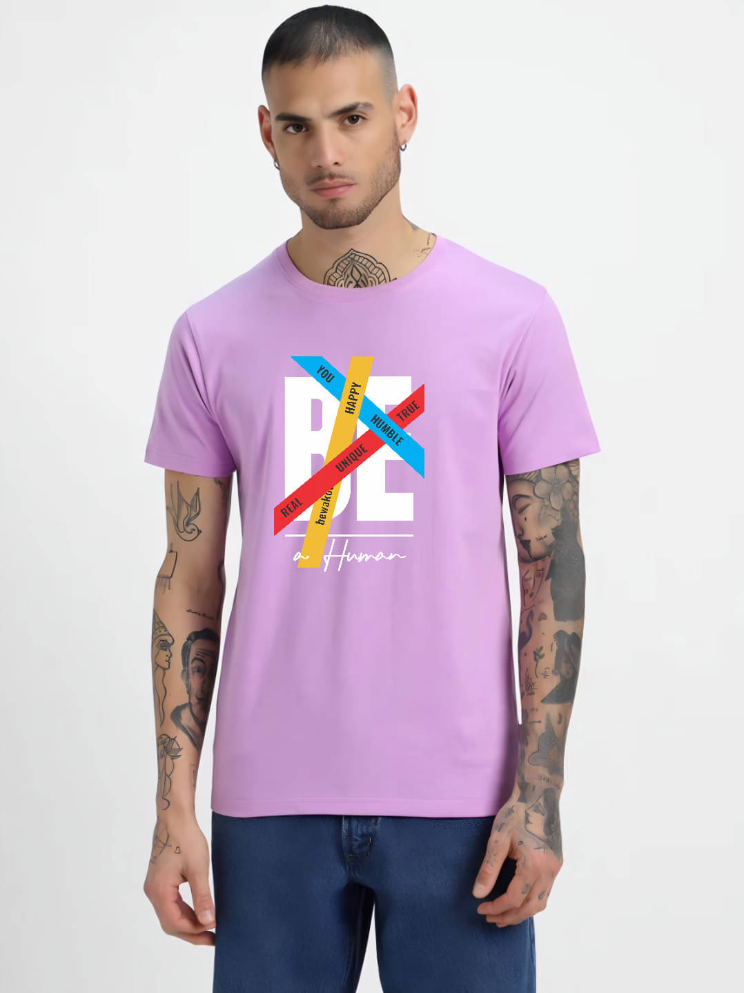 hesha Men Cotton Regular Fit Printed T-Shirt ( Purple ) hesha Men Cotton Regular Fit Printed T-Shirt ( Purple )