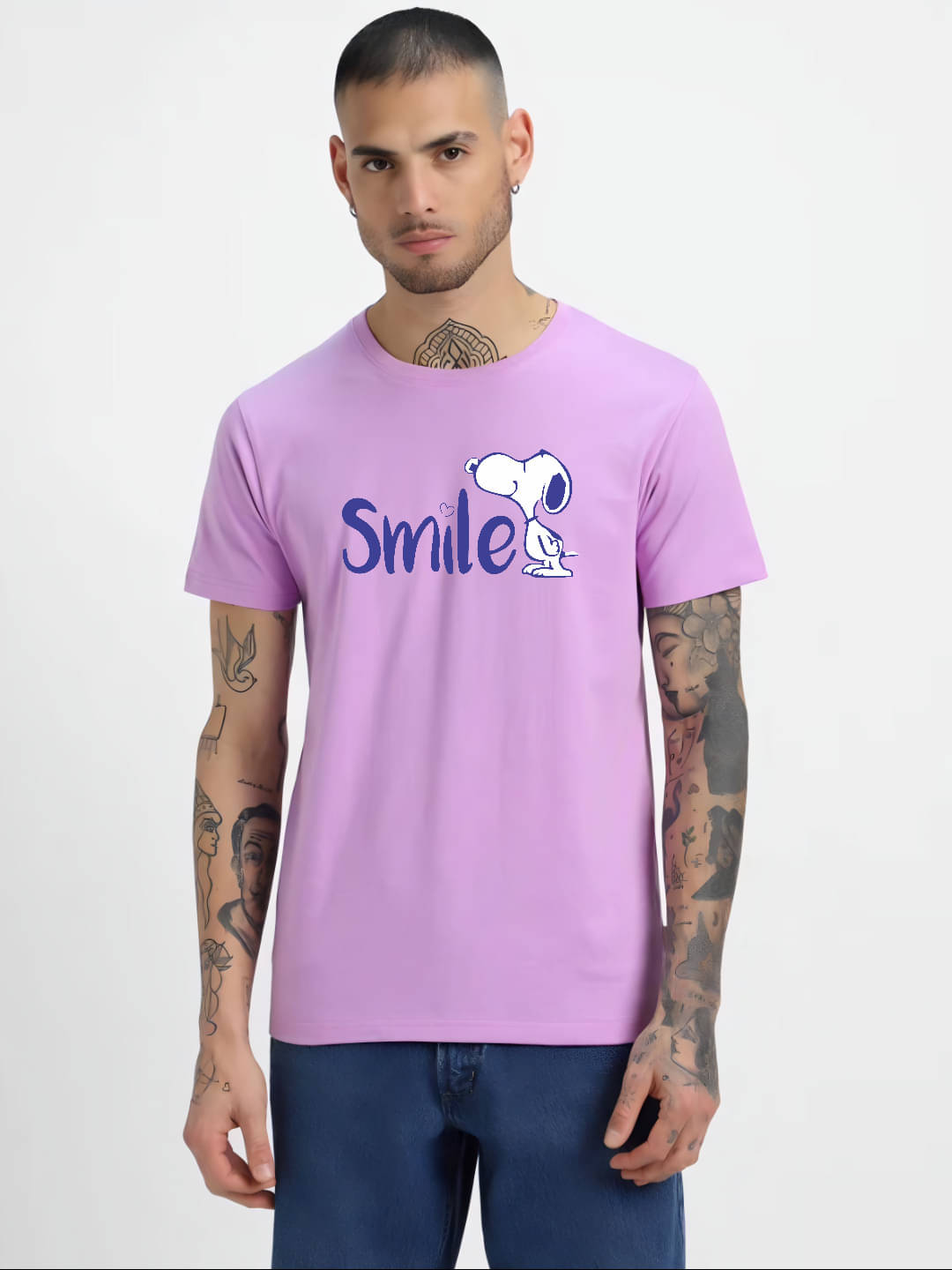 hesha Men Cotton Regular Fit Printed T-Shirt ( Purple ) hesha Men Cotton Regular Fit Printed T-Shirt ( Purple )
