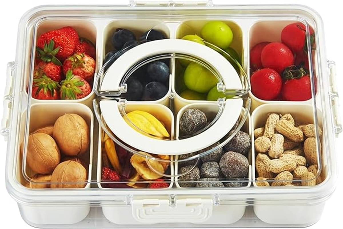 iview kitchenware Spice/Fruit/Veggie Plastic White Multi-Purpose Container ( Set of 1 ) iview kitchenware Spice/Fruit/Veggie Plastic White Multi-Purpose Container ( Set of 1 )