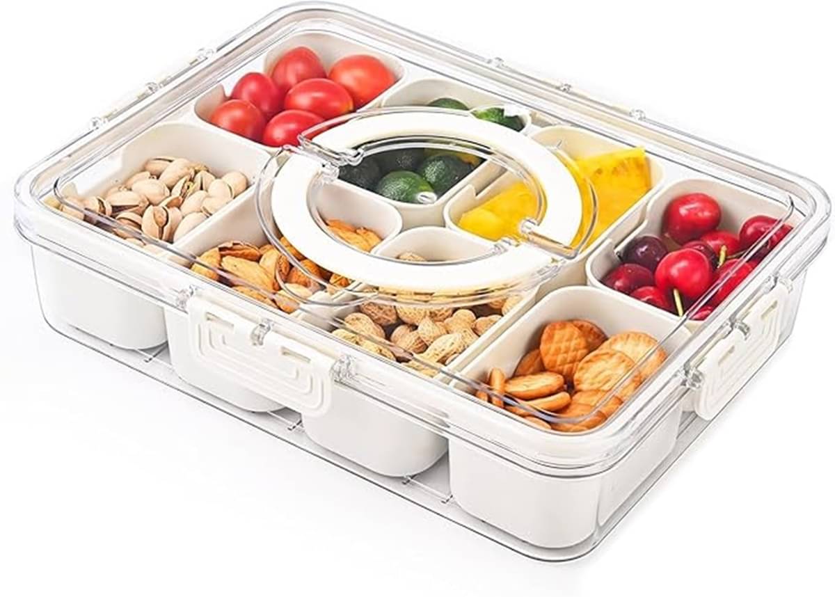 iview kitchenware Spice/Fruit/Veggie Plastic White Multi-Purpose Container ( Set of 1 ) iview kitchenware Spice/Fruit/Veggie Plastic White Multi-Purpose Container ( Set of 1 )