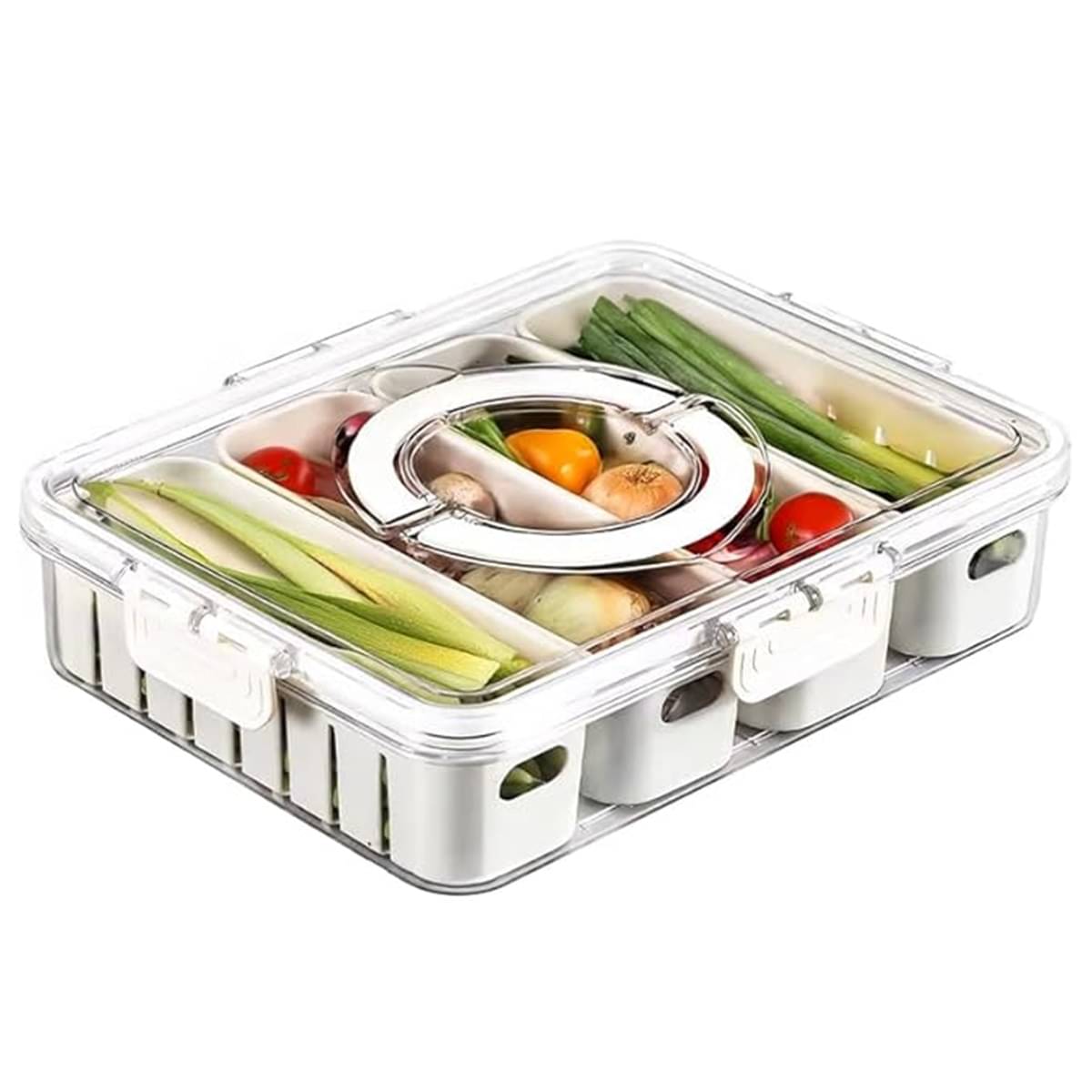 iview kitchenware Spice/Fruit/Veggie Plastic White Multi-Purpose Container ( Set of 1 ) iview kitchenware Spice/Fruit/Veggie Plastic White Multi-Purpose Container ( Set of 1 )