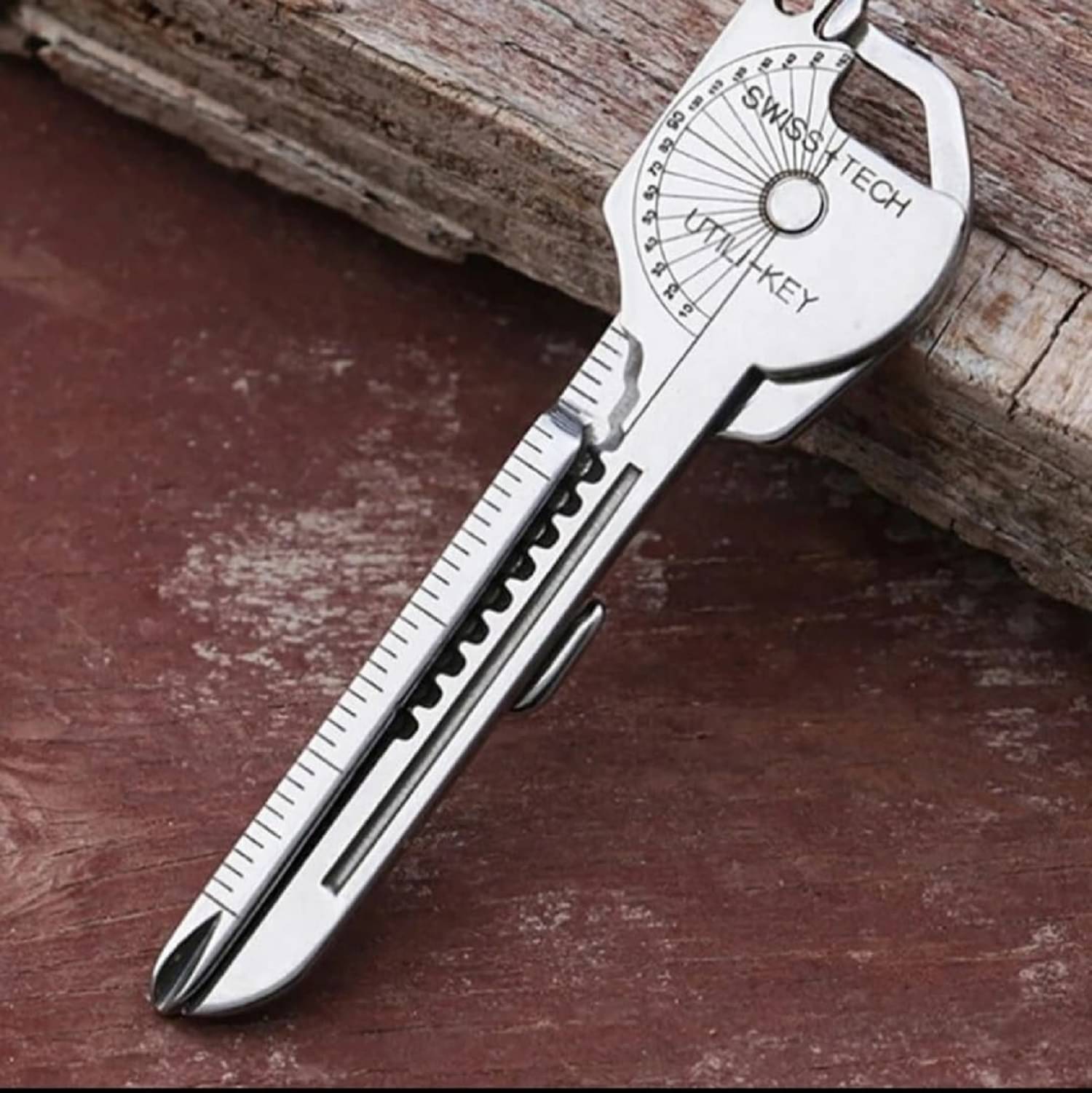    			8 In 1 Multifunctional Key, Multi Shaped Pocket Tool with Mini Screwdriver, Bottle Opener, Stainless Steel Utility Gadget Perfect for Home Improvement, Automotive, Outdoor Use, Multi Tool