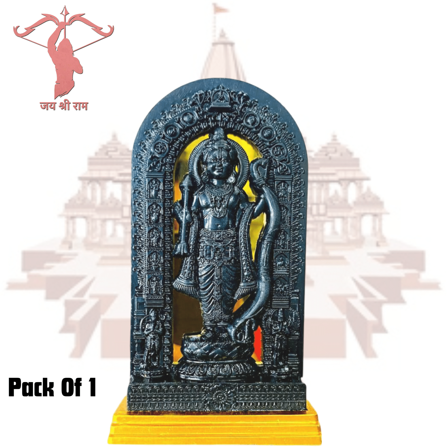     			AKSMIT Lord Ram Ideal For Car Dashboard ( Pack of 1 )