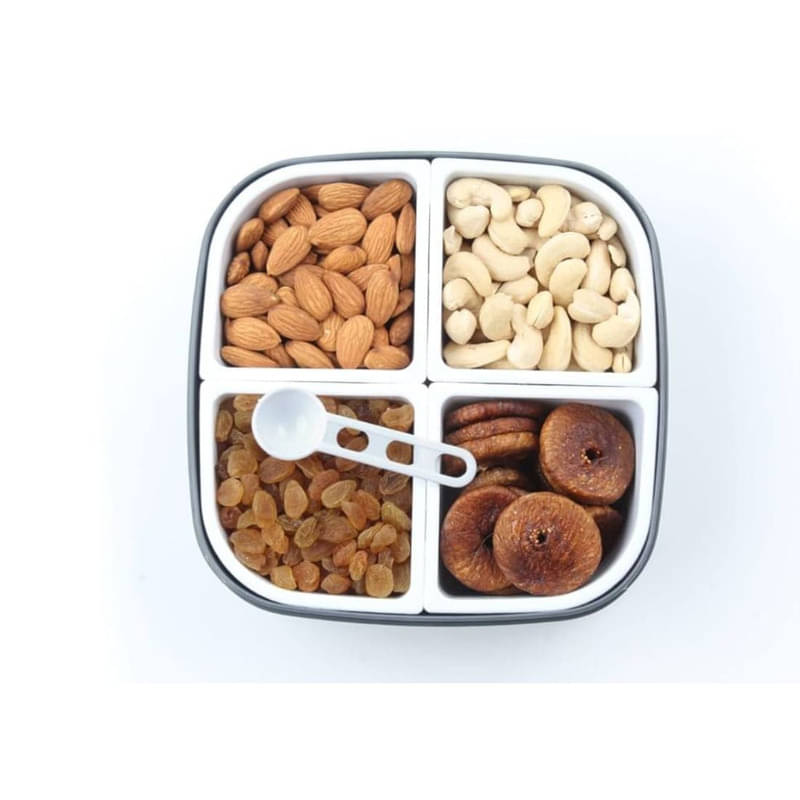     			BLUST & FAMME Plastic Grey Multi-Purpose Container ( Set of 1 )
