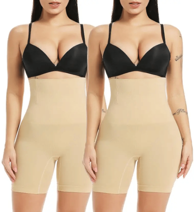 Brifesha Pack of 2 Cotton Women's Thigh Compressor ( Beige )     			Brifesha Pack of 2 Cotton Women's Thigh Compressor ( Beige )