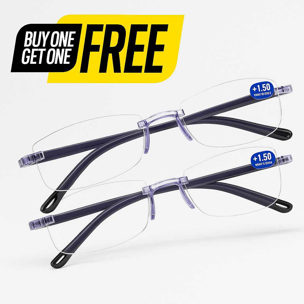 Fadiso Fashion Square Rimless Reading Glasses     			Fadiso Fashion Square Rimless Reading Glasses