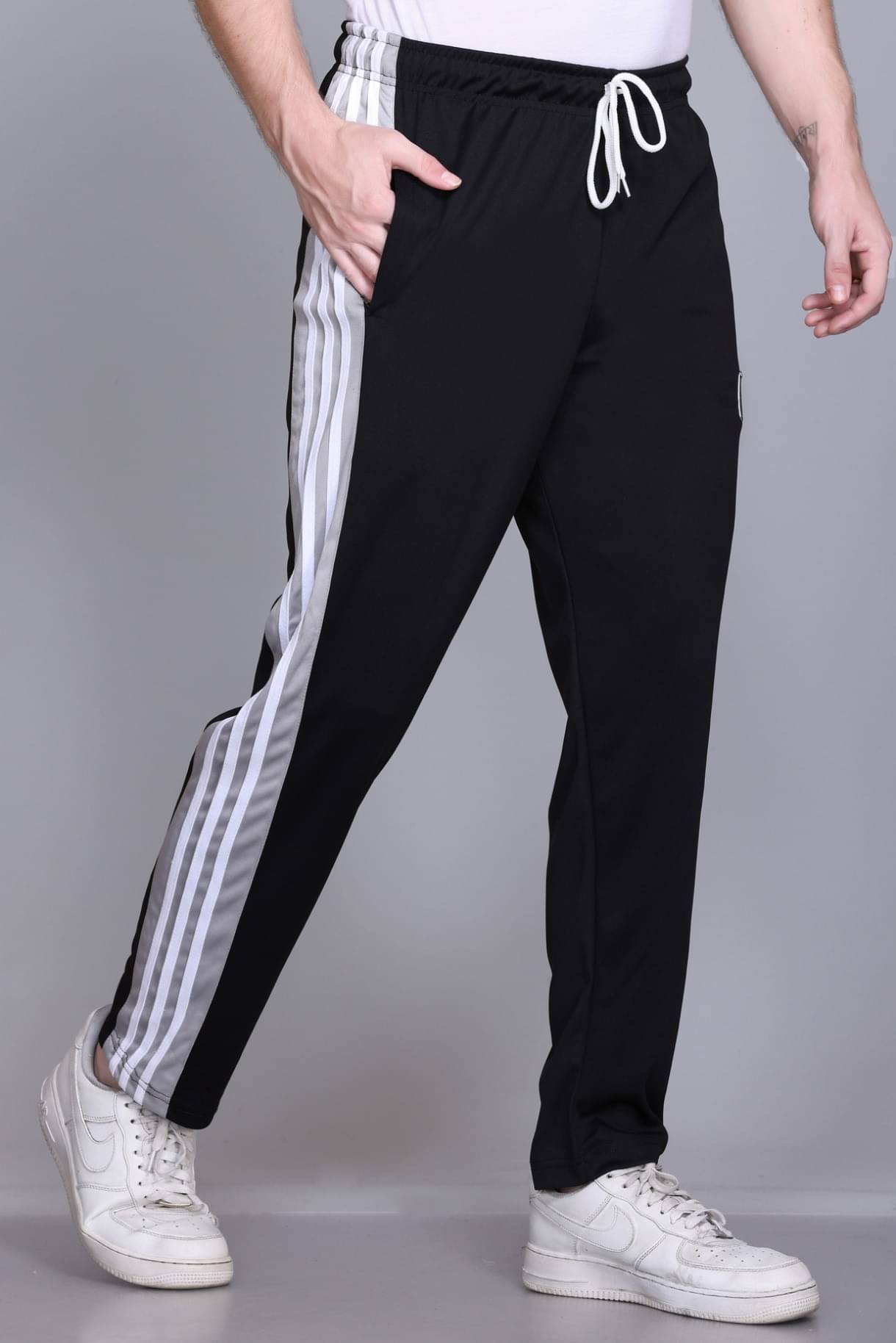 HVBK Black Polyester Men's Trackpants ( Pack of 1 )     			HVBK Black Polyester Men's Trackpants ( Pack of 1 )