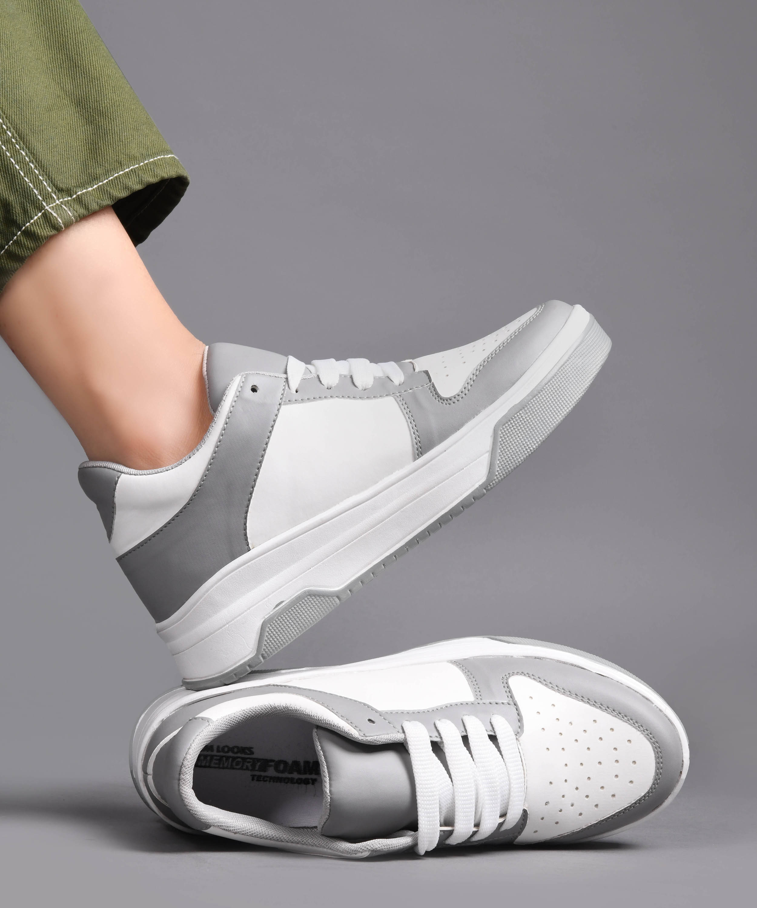     			JM Looks Gray Women's Sneakers