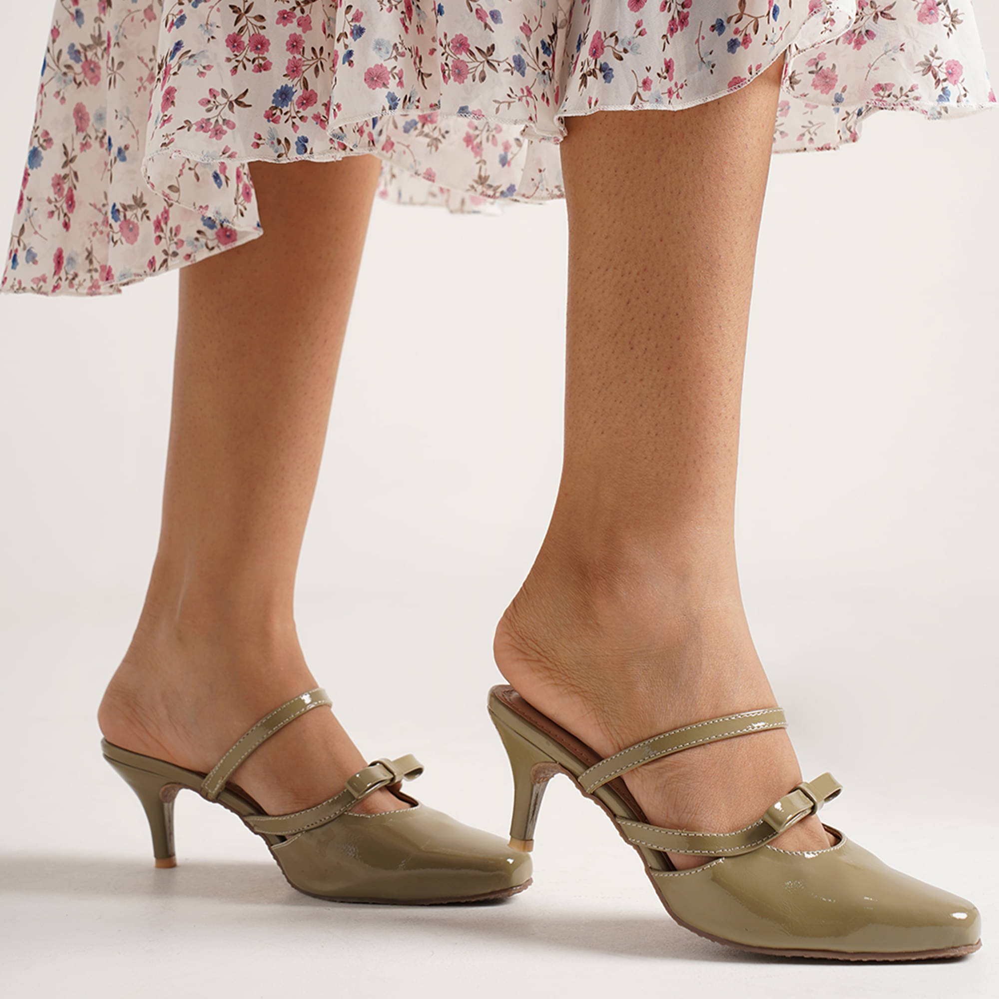 JM Looks Green Women's Sandal Heels     			JM Looks Green Women's Sandal Heels
