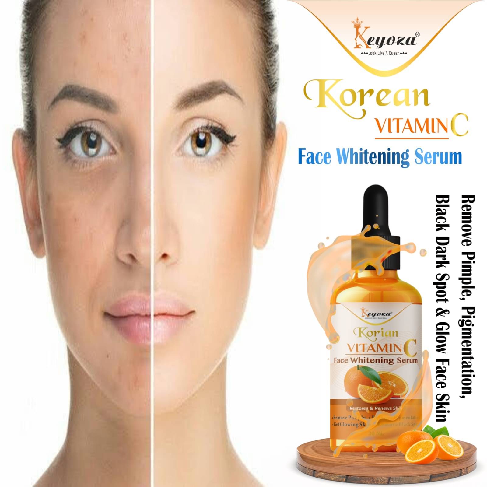 Keyoza Face Serum Vitamin C Daily Care For All Skin Type ( Pack of 1 ) Keyoza Face Serum Vitamin C Daily Care For All Skin Type ( Pack of 1 )