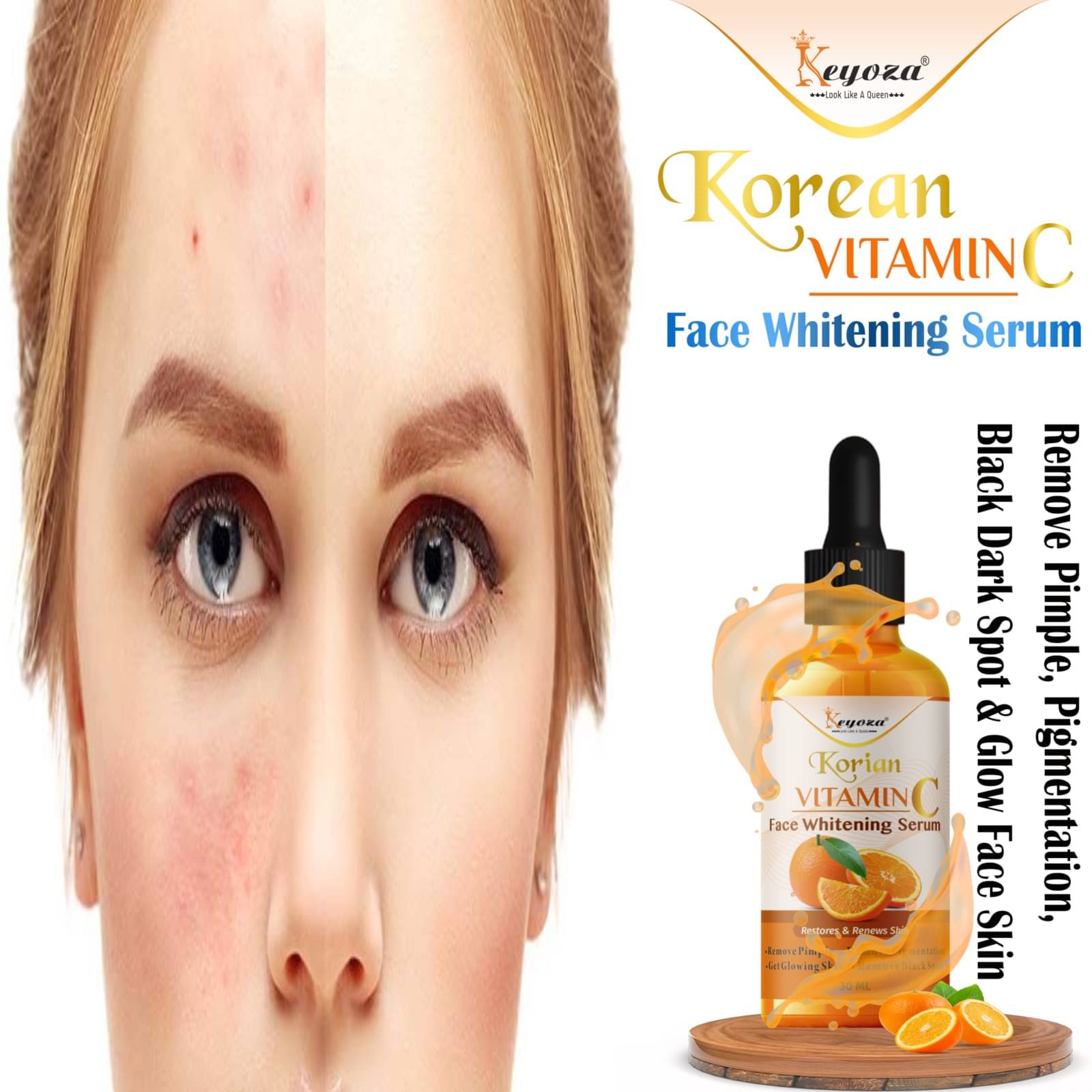 Keyoza Face Serum Vitamin C Daily Care For All Skin Type ( Pack of 1 ) Keyoza Face Serum Vitamin C Daily Care For All Skin Type ( Pack of 1 )