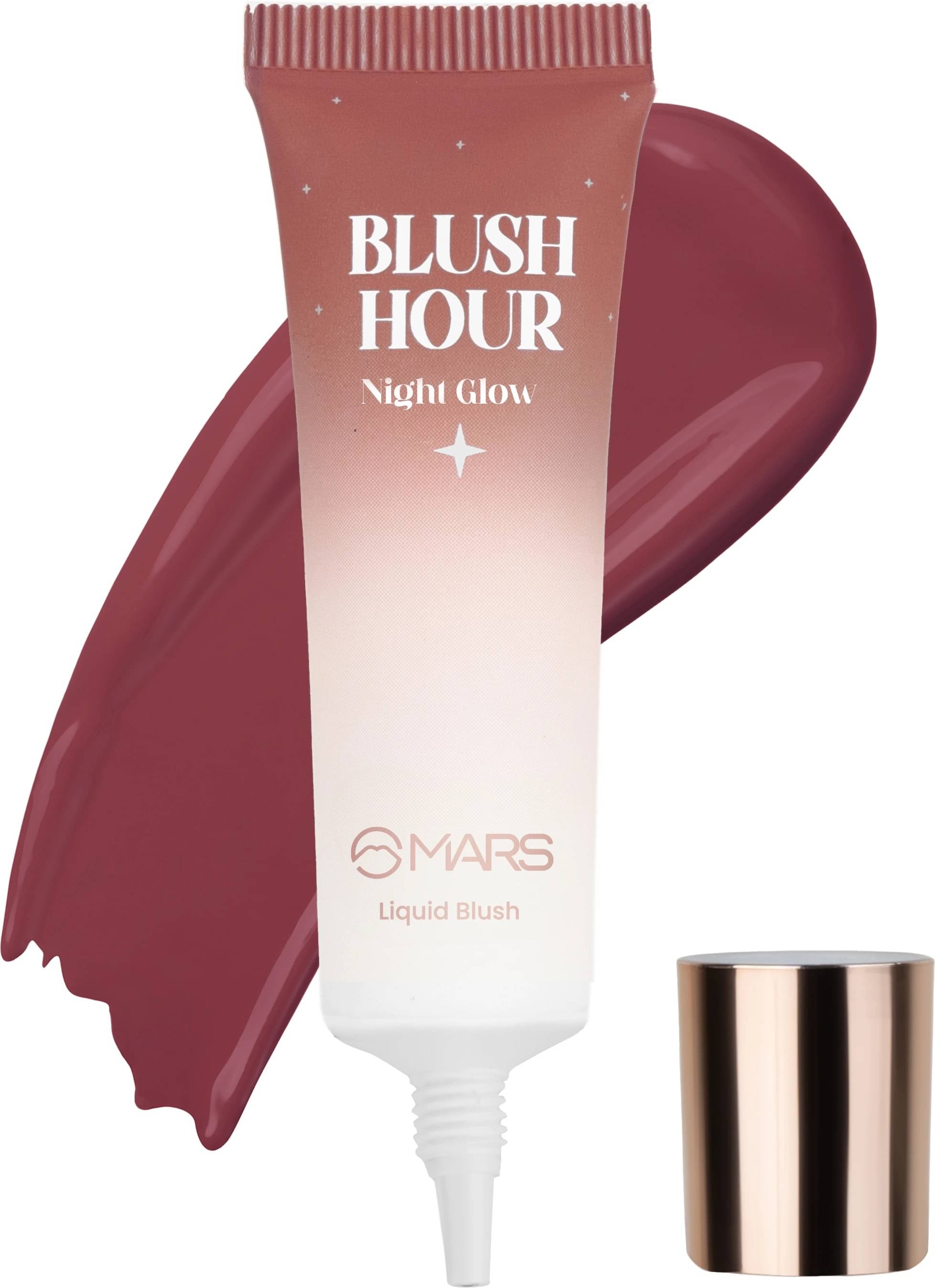     			MARS Liquid Blush Hour | Dewy-Matte Finish | Highly Pigmented | Long-Lasting Formula (06-NIGHT GLOW)