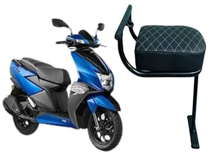     			Ntroq scoty Baby Seat Foldable,Comfortable Child Sitting Seat for All Scooties Single Bike Seat Cover For TVS NTorq 125